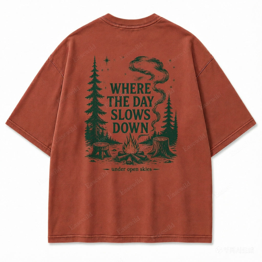 T-shirt graphique Ciel dégagé Jour tranquille