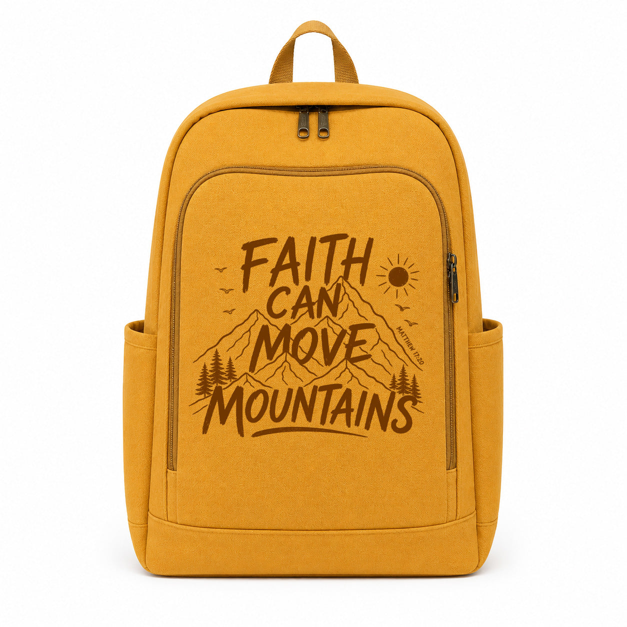 Faith Can Move Mountains Graphic Backpack