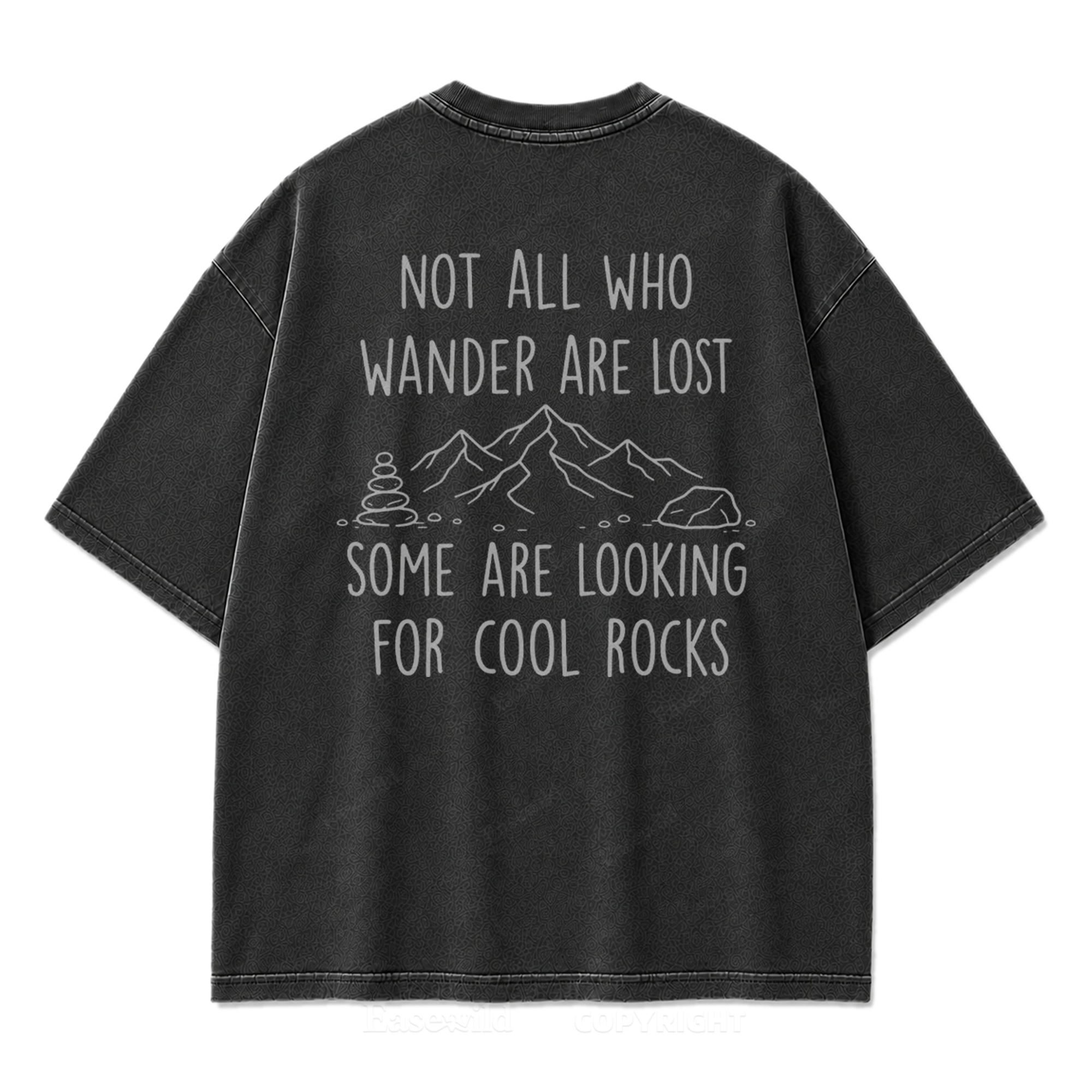 Cool Rocks Explorer Washed Print Tee