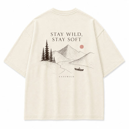 Minimal Wilderness Escape Graphic T-Shirt