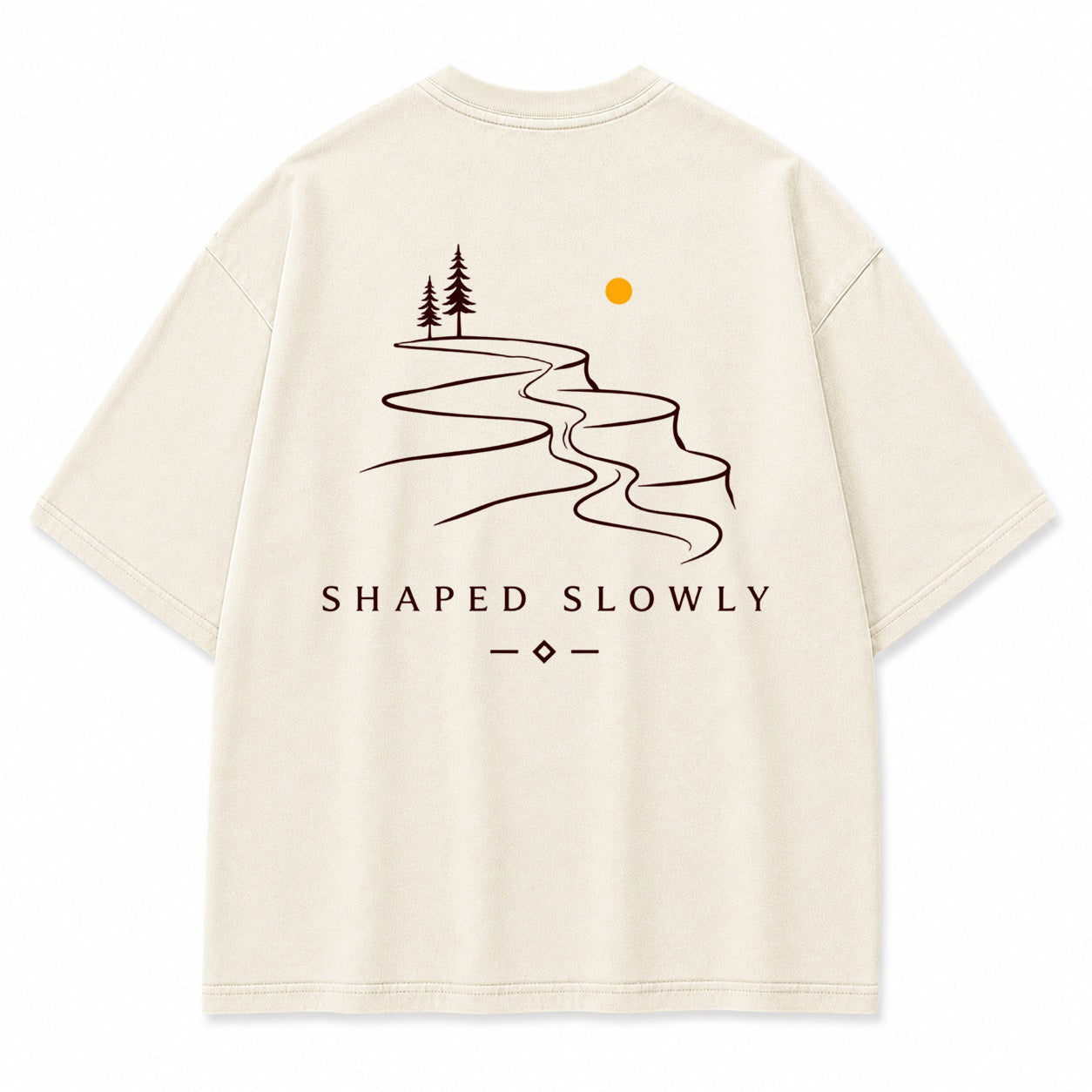 Shaped Slowly Canyon River Graphic T-Shirt