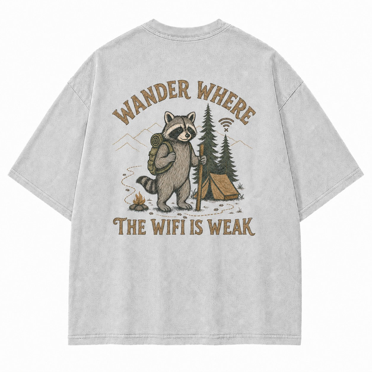 Off Grid Raccoon Graphic Tee