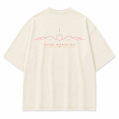 Sand Meridian Desert Horizon Graphic T-Shirt
