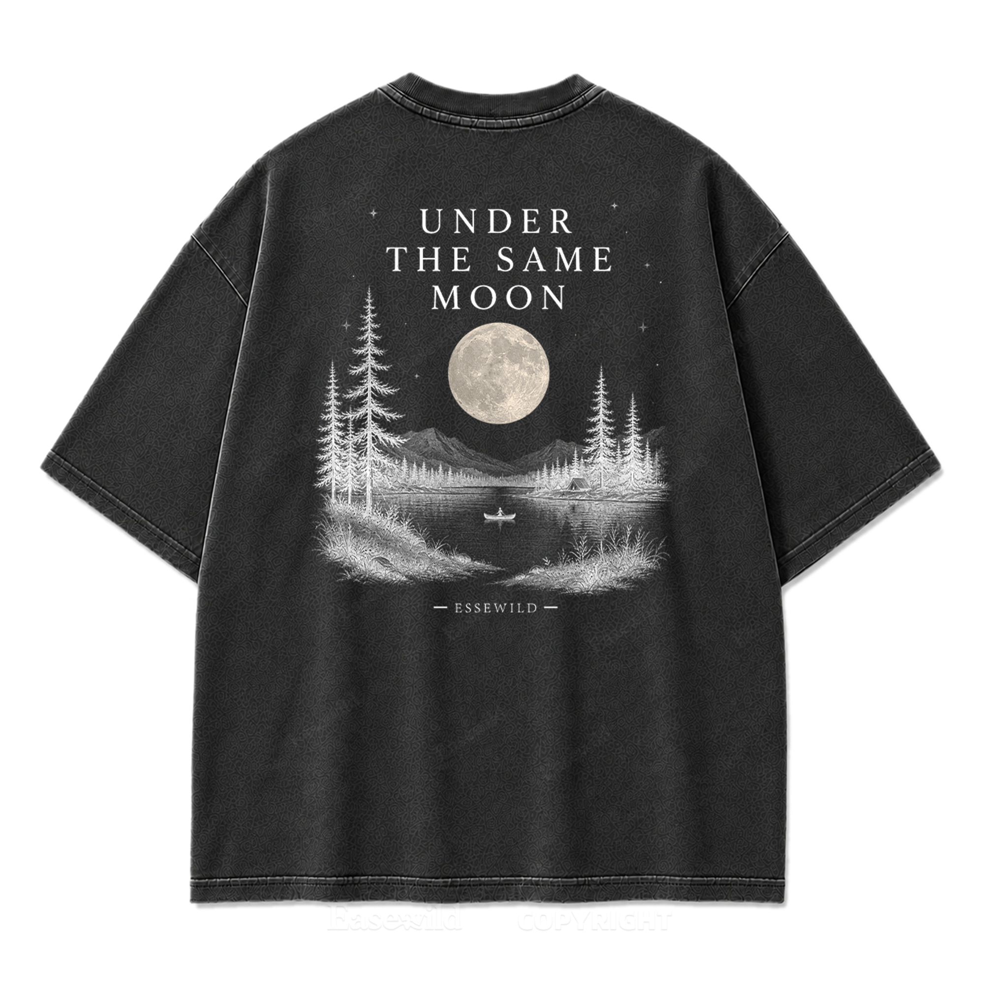 Moonlit Wilderness Washed Print Tee