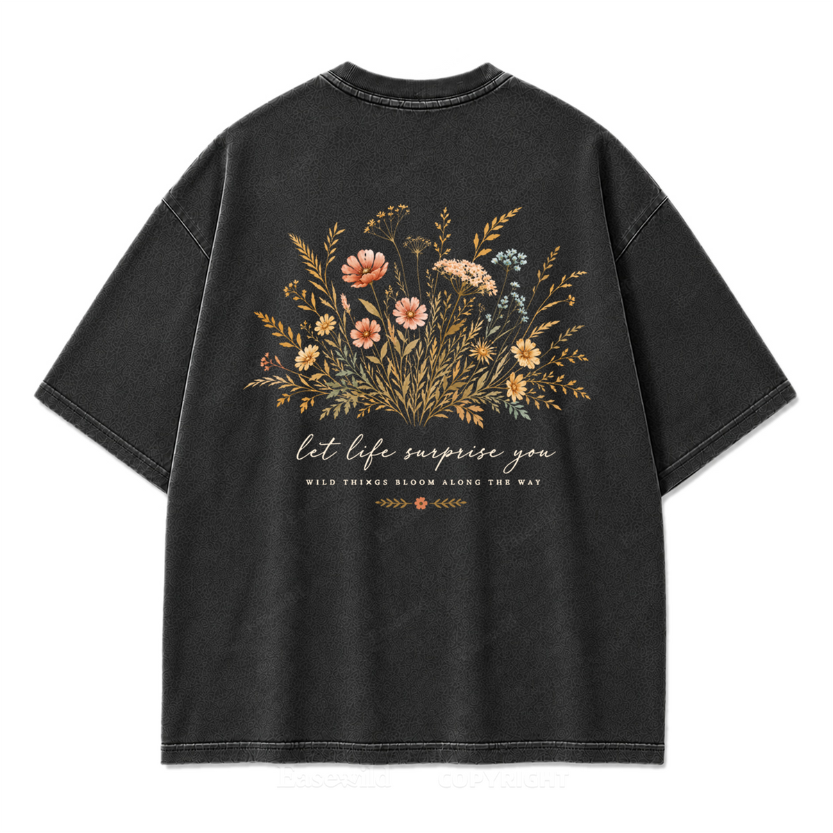 Let Life Surprise You Washed Print Tee