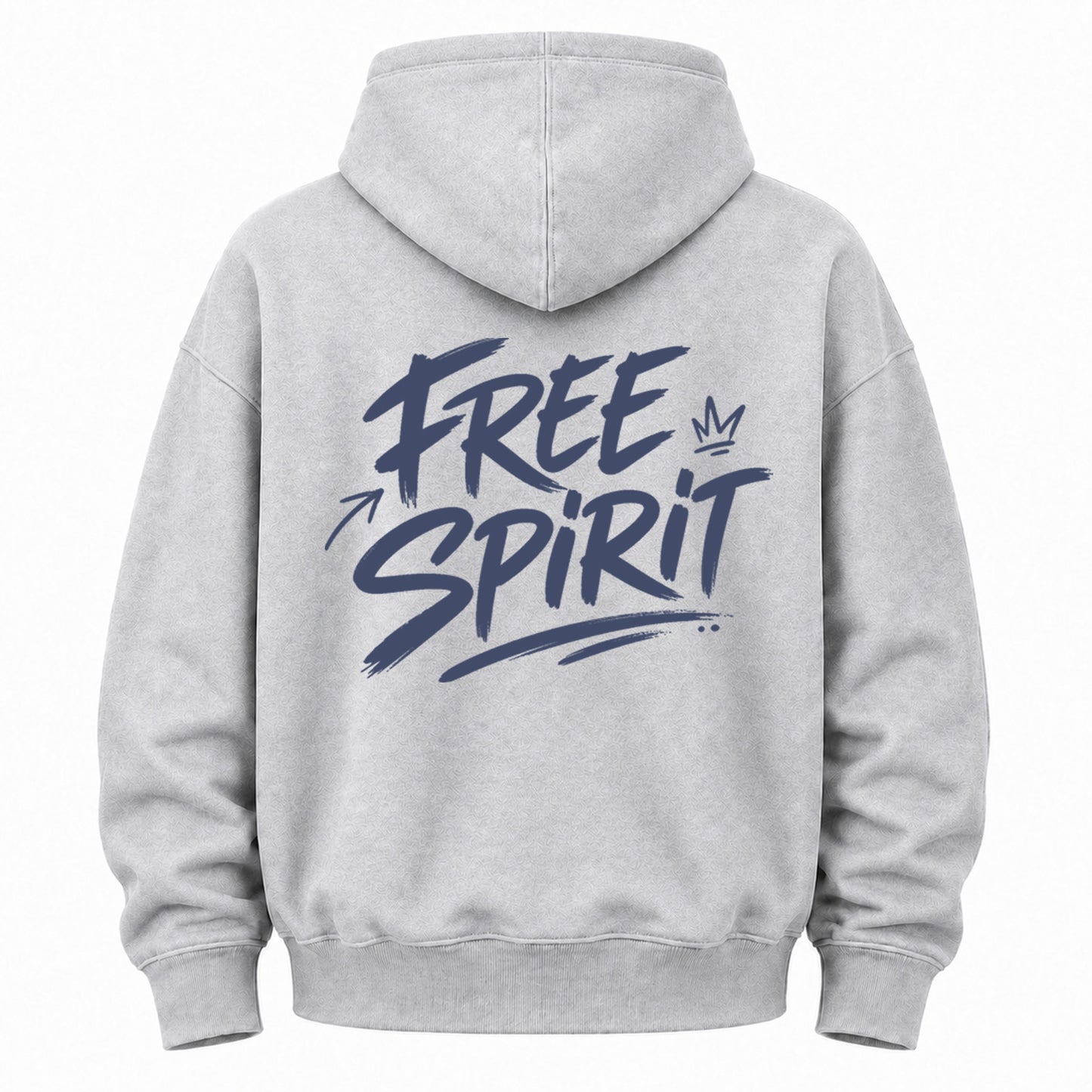 Free Spirit Brush Lettering Washed Hoodie