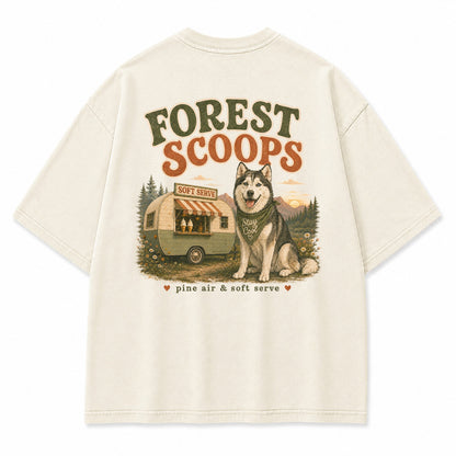 Forest Scoops Husky Graphic T-Shirt