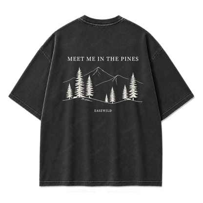 Meet Me in the Pines Washed Print Tee