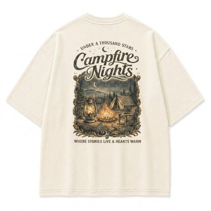 Where Stories Live Campfire Nights Graphic Tee