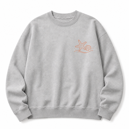 Ocean Breeze Washed Graphic Sweatshirt