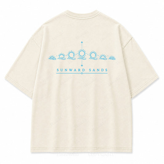 Sunward Sands Solar Cycle Graphic T-Shirt
