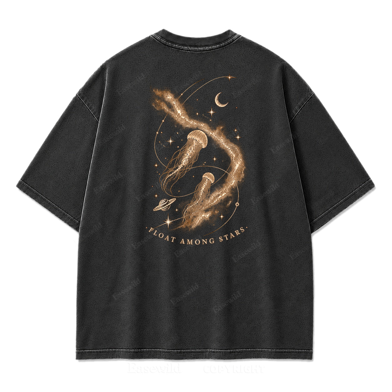Vintage Celestial Jellyfish Space Print Tee