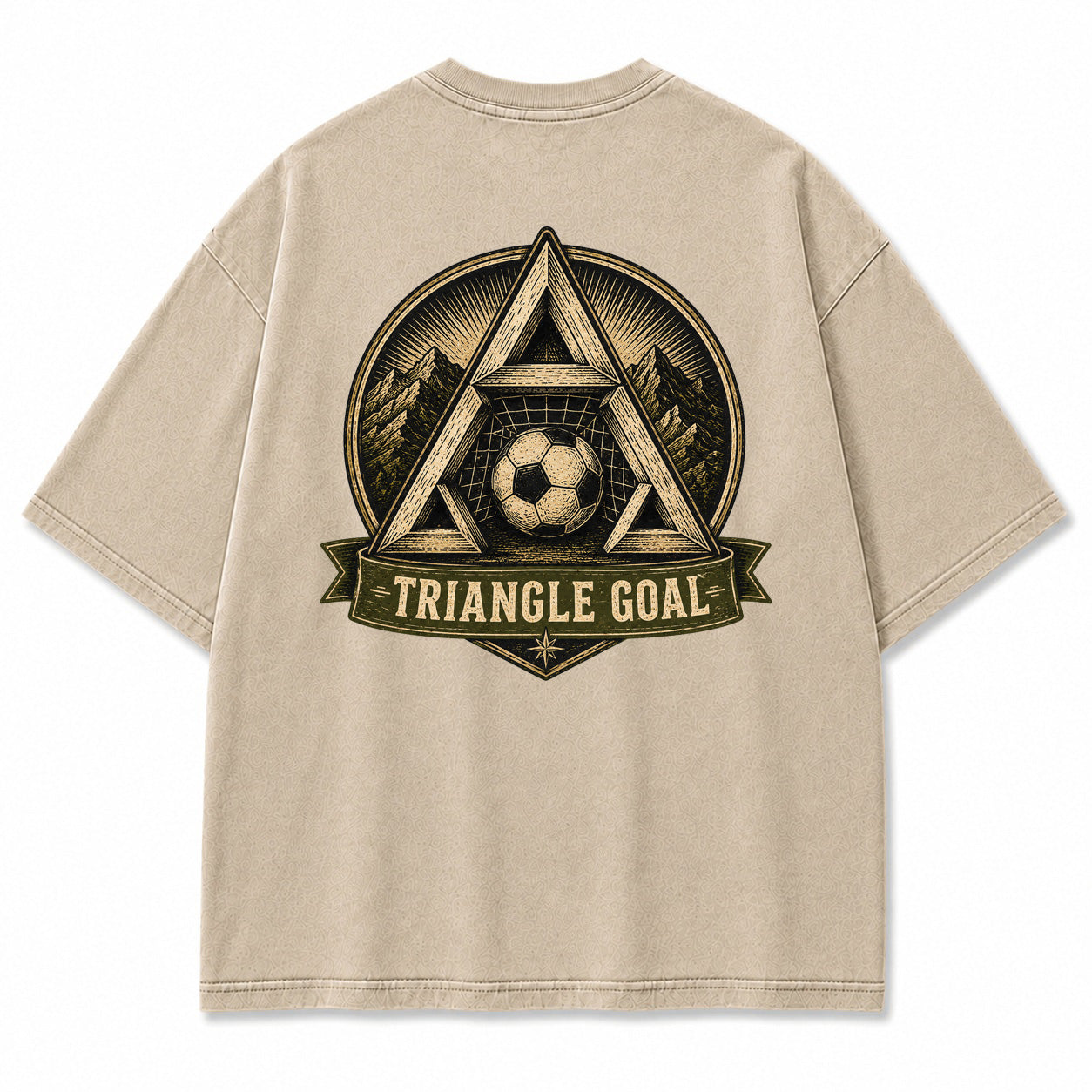 Triangle Goal Vintage Graphic T-Shirt