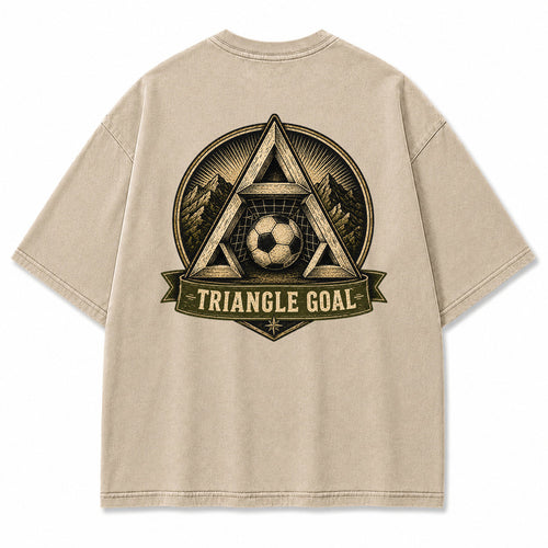 Triangle Goal Vintage Graphic T-Shirt