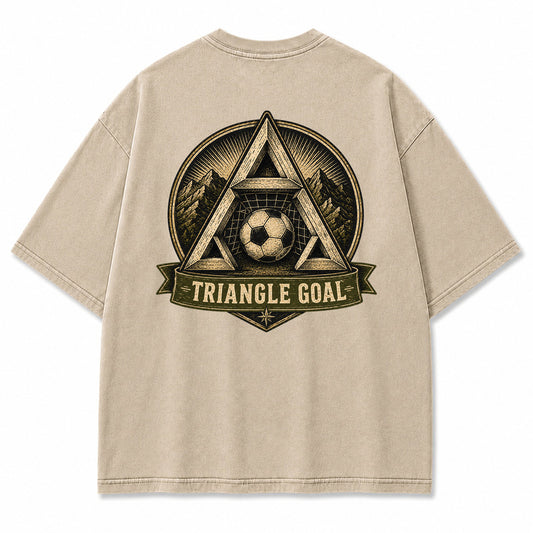 Triangle Goal Vintage Graphic T-Shirt