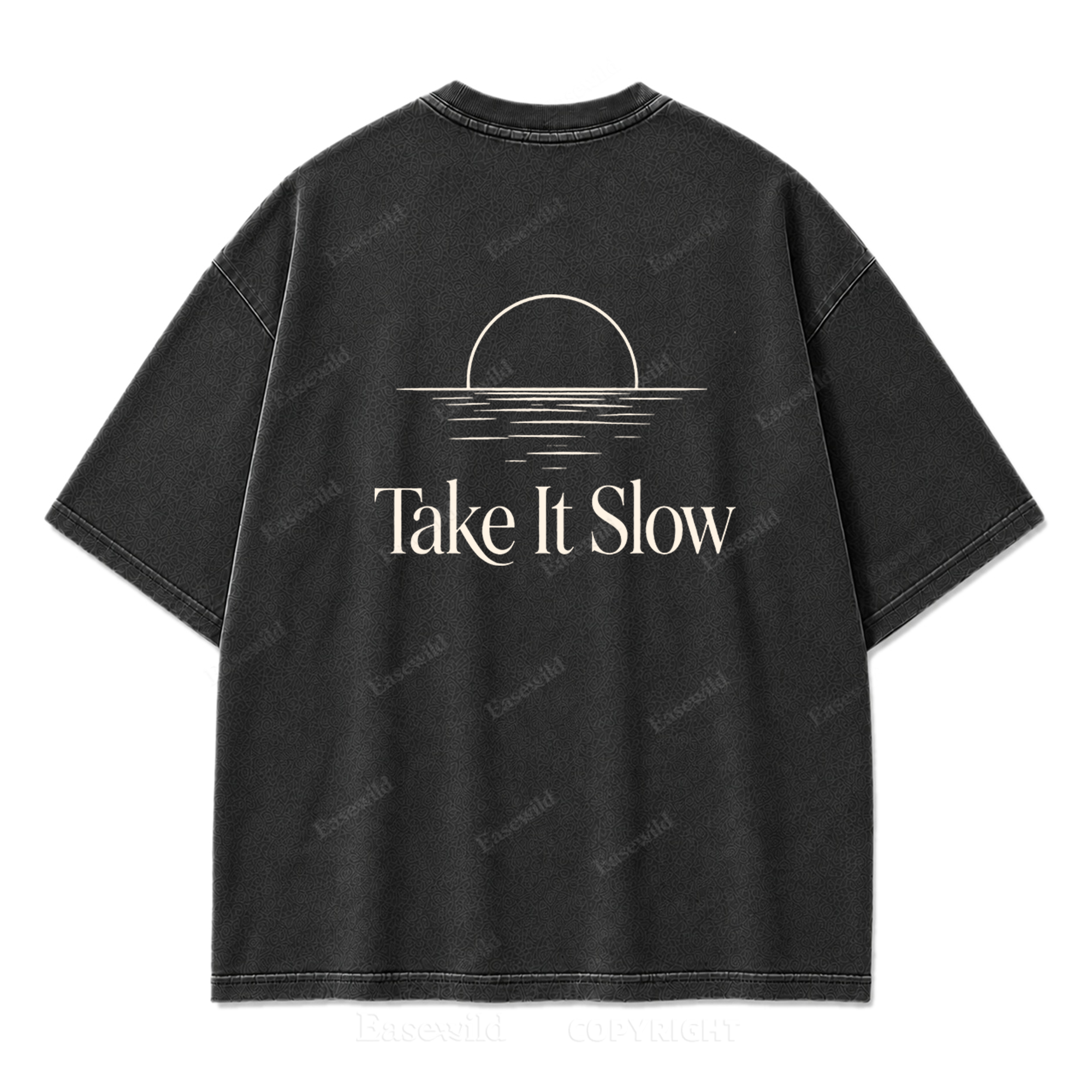 Still Water, Slow Days Washed Print Tee