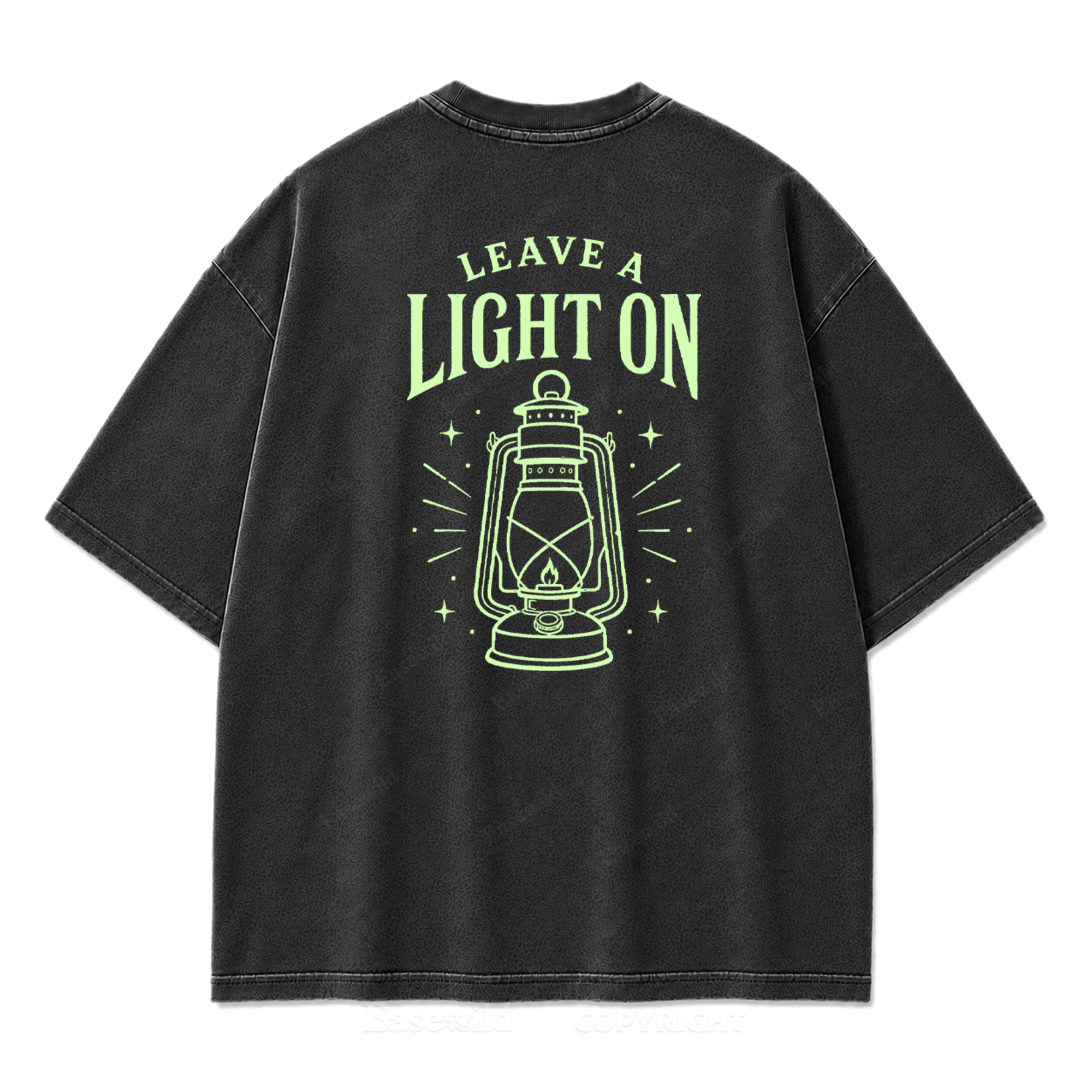 T-Shirt mit „Leave A Light On“-Grafikprint
