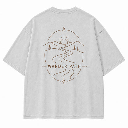 Wander Path Minimal Graphic T-Shirt