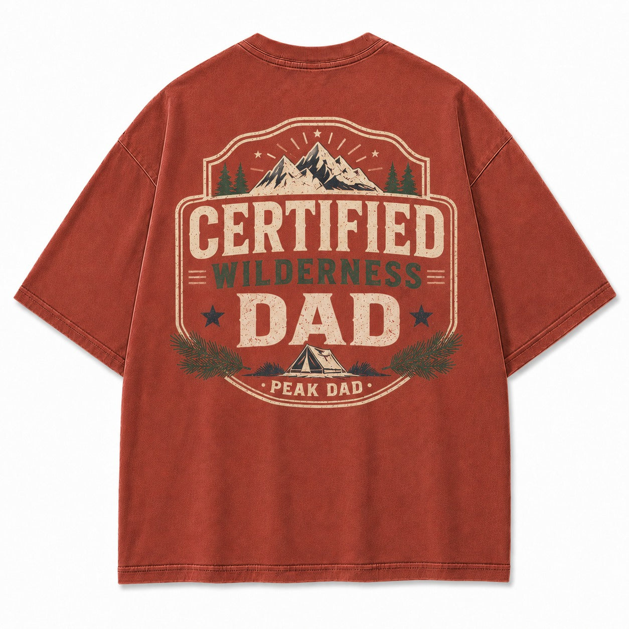 Certified Wilderness Dad Washed T-Shirt