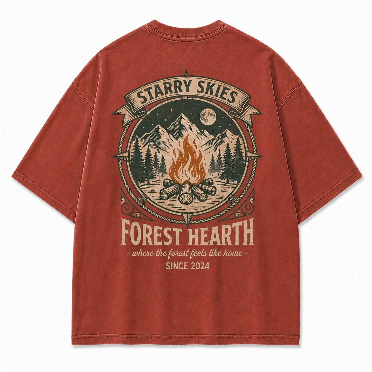 Forest Hearth Campfire Graphic Tee
