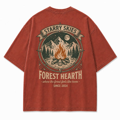 Forest Hearth Campfire Graphic Tee