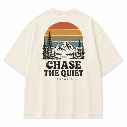 Vintage Berg Sonnenuntergang Grafik T-Shirt