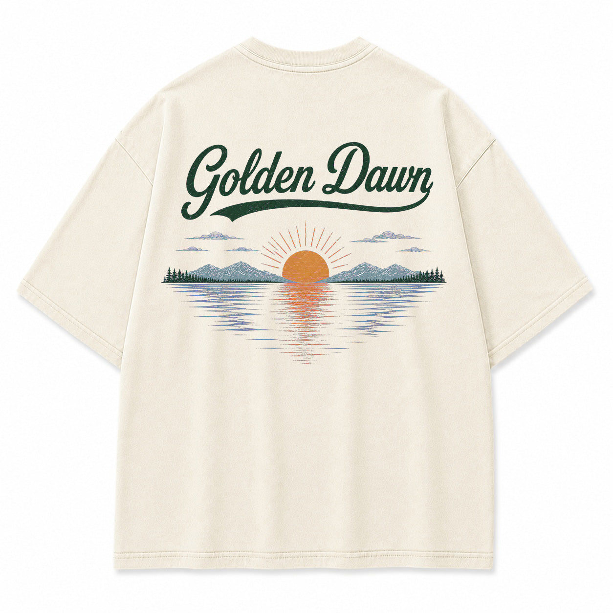 Golden Dawn Lake Graphic T-Shirt
