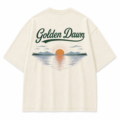 Golden Dawn Lake Graphic T-Shirt