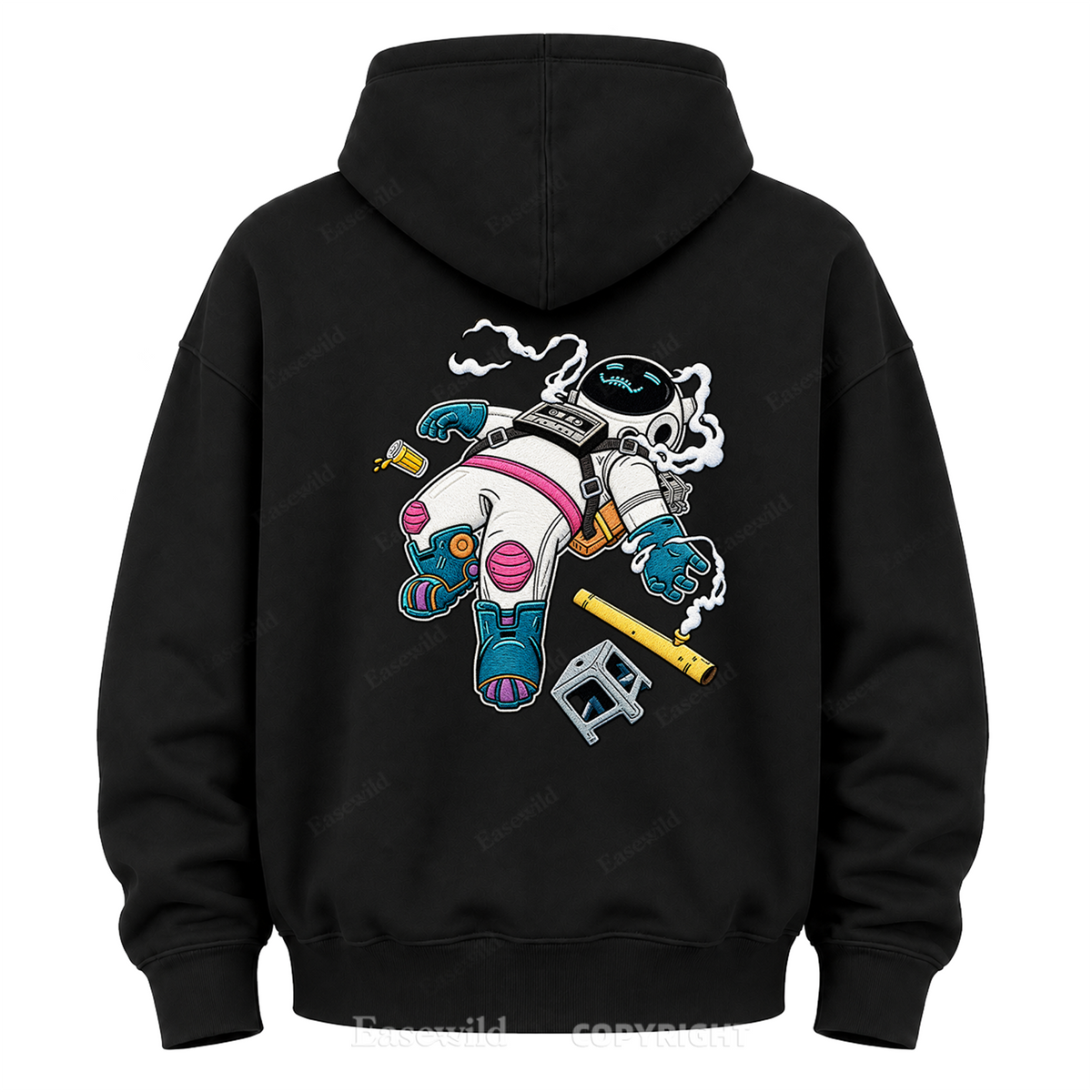 Relaxed Astronaut Graphic Hoodie