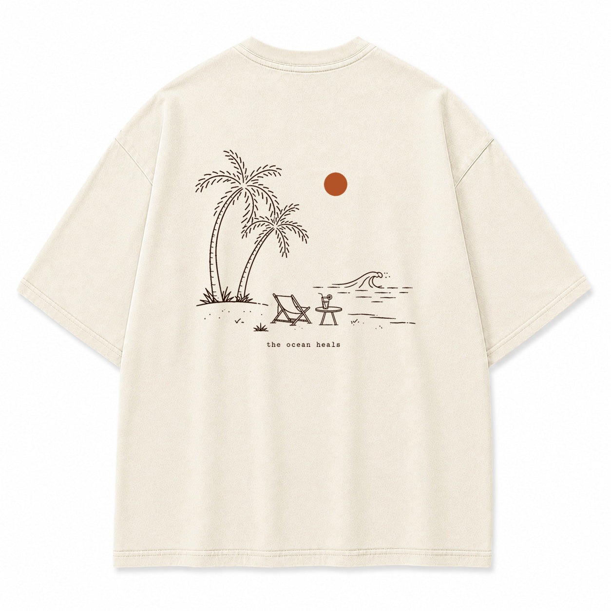 The Ocean Heals Beach Graphic T-Shirt