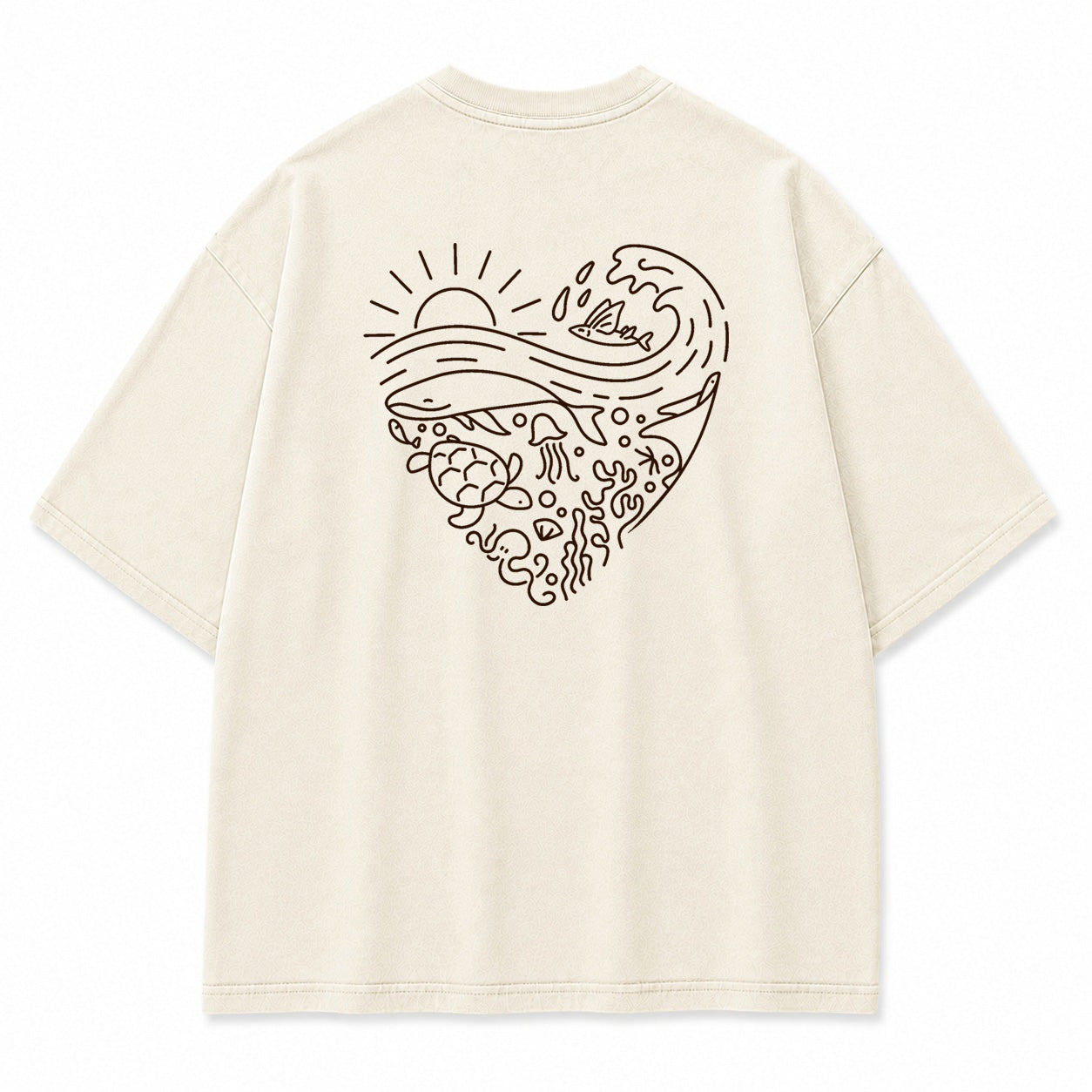 Coastal Wave Harmony Graphic T-Shirt