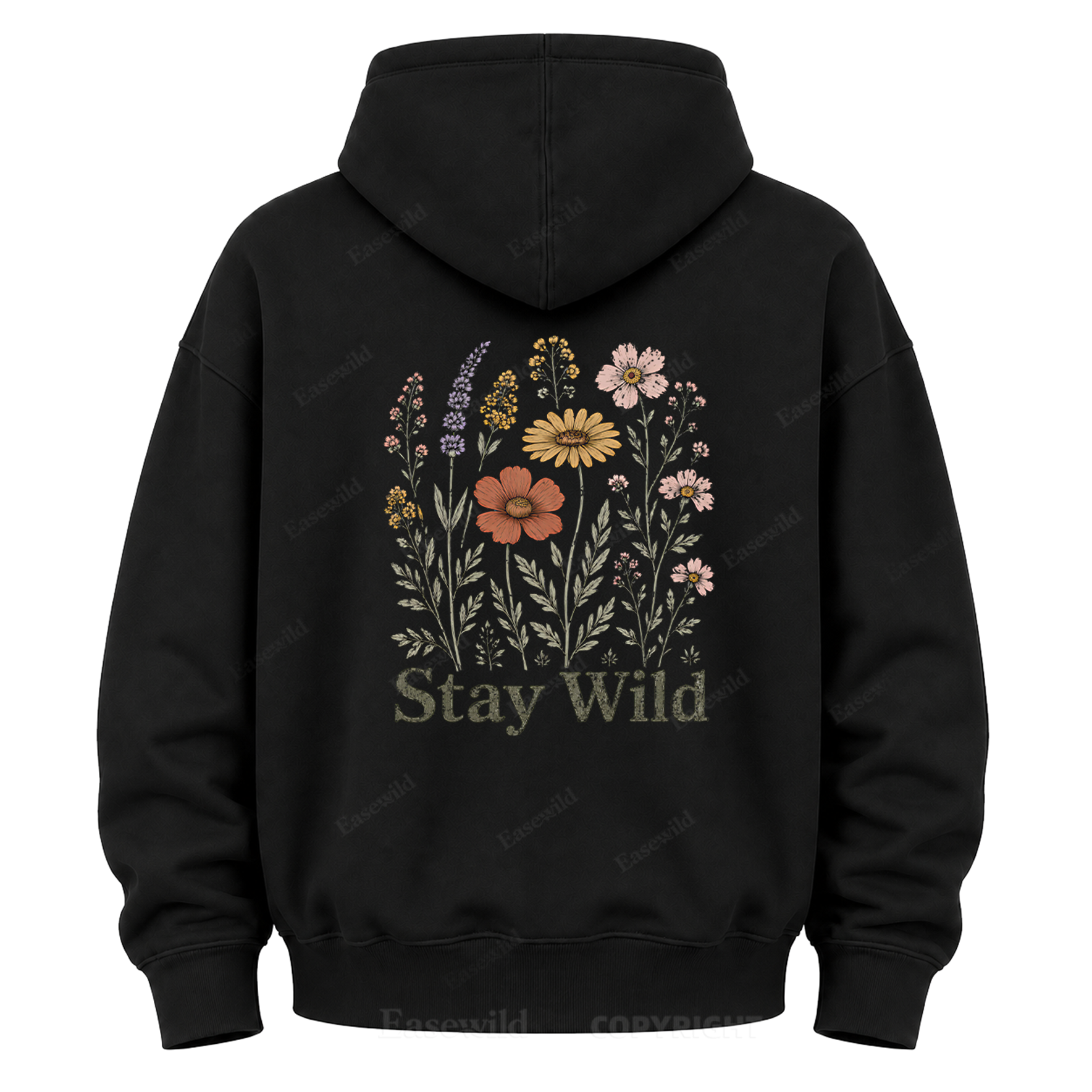 Stay Wild Wildflower Graphic Hoodie