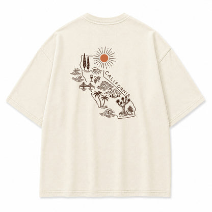 California State Outline Graphic T-Shirt
