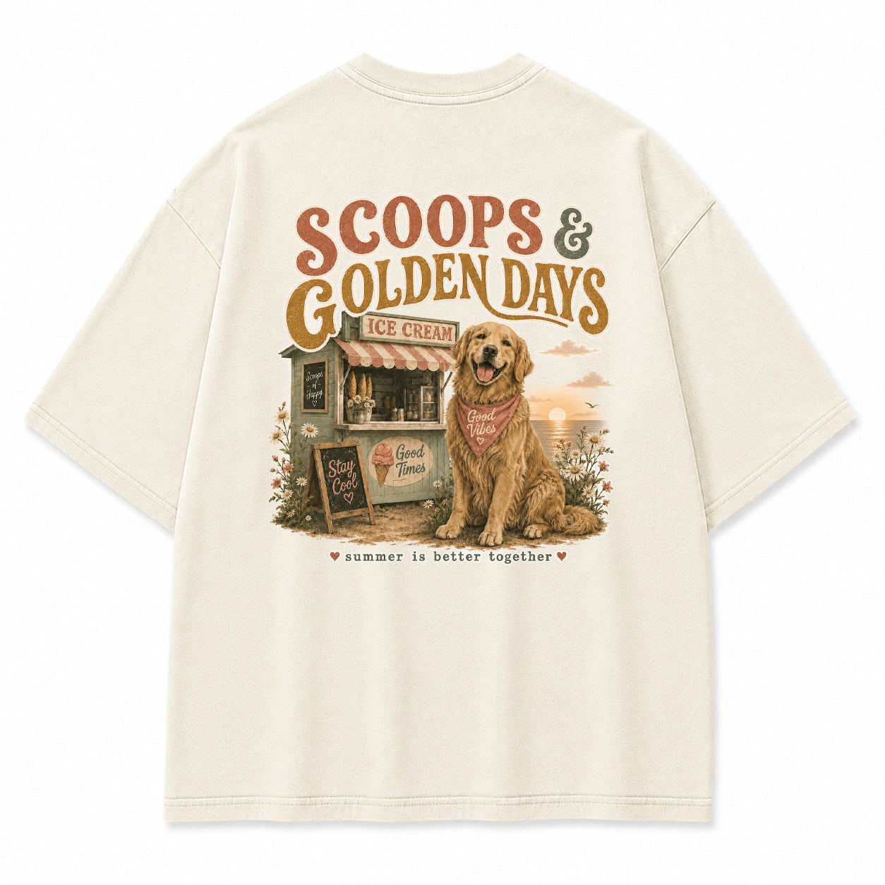 Scoops & Golden Days Graphic T-Shirt