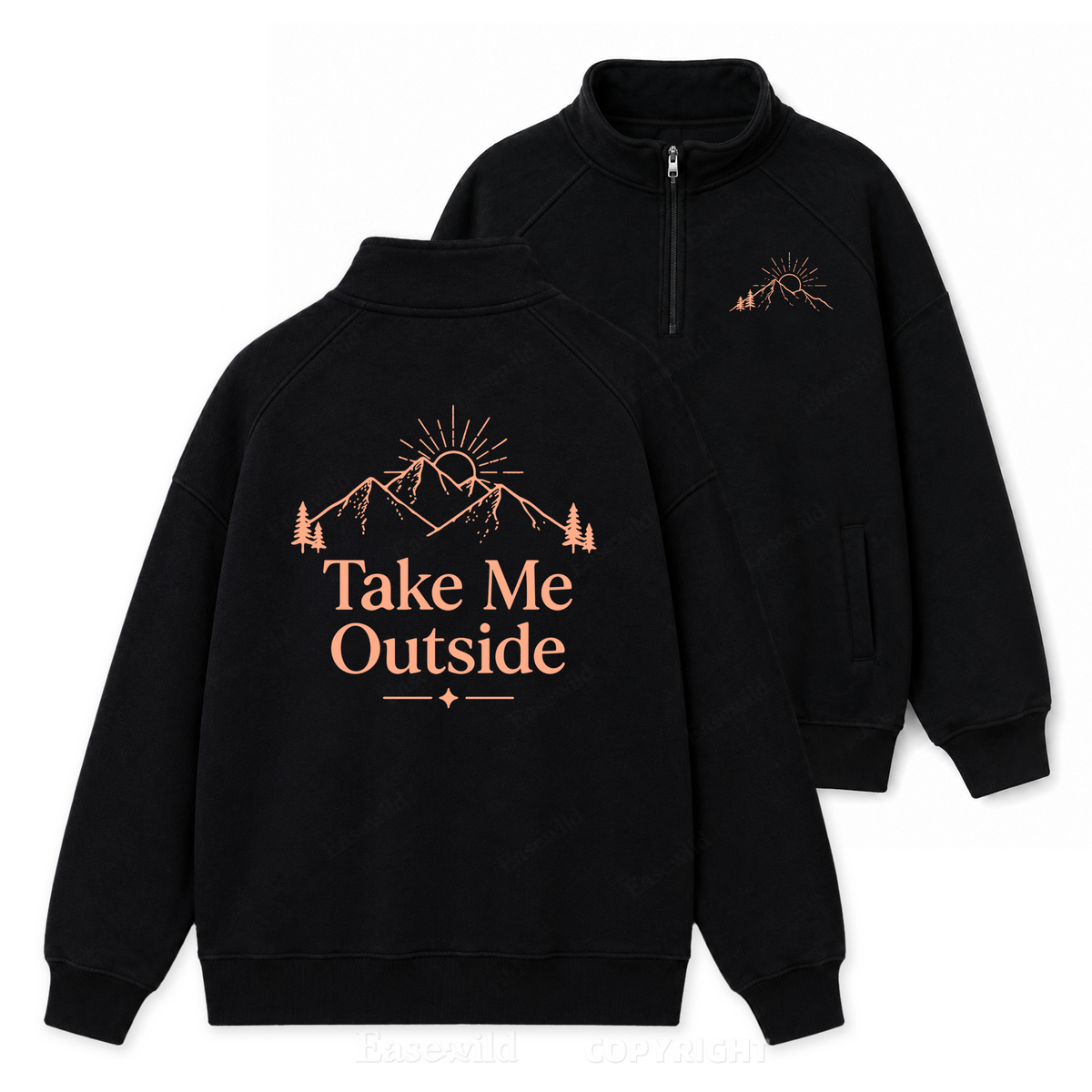 Take Me Outside Summit Zip Pullover Sweatshirt