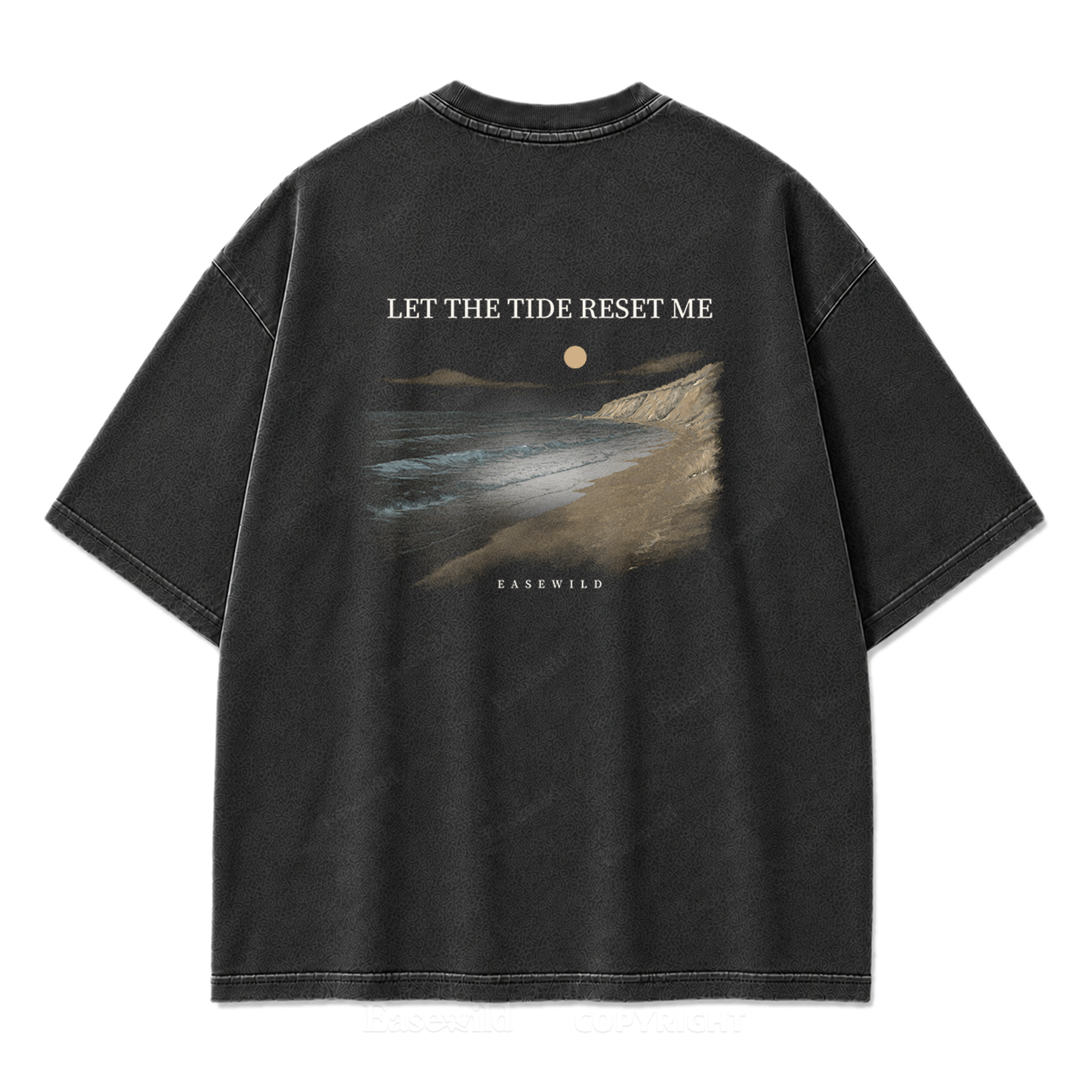 Let the Tide Reset Me Washed Print Tee