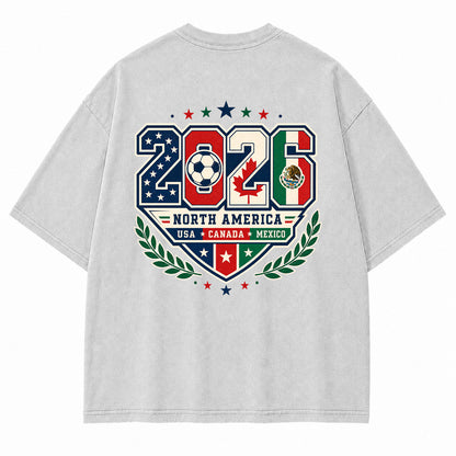 2026 North America Football Graphic T-Shirt
