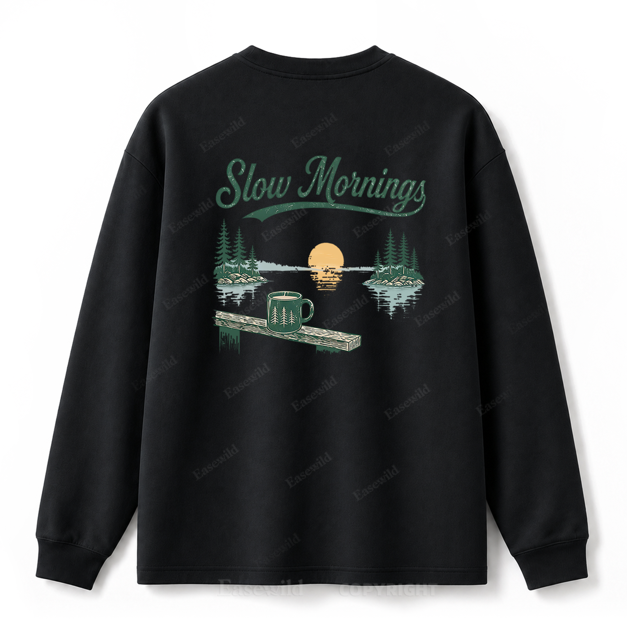Slow Mornings Graphic Long Sleeve Tee