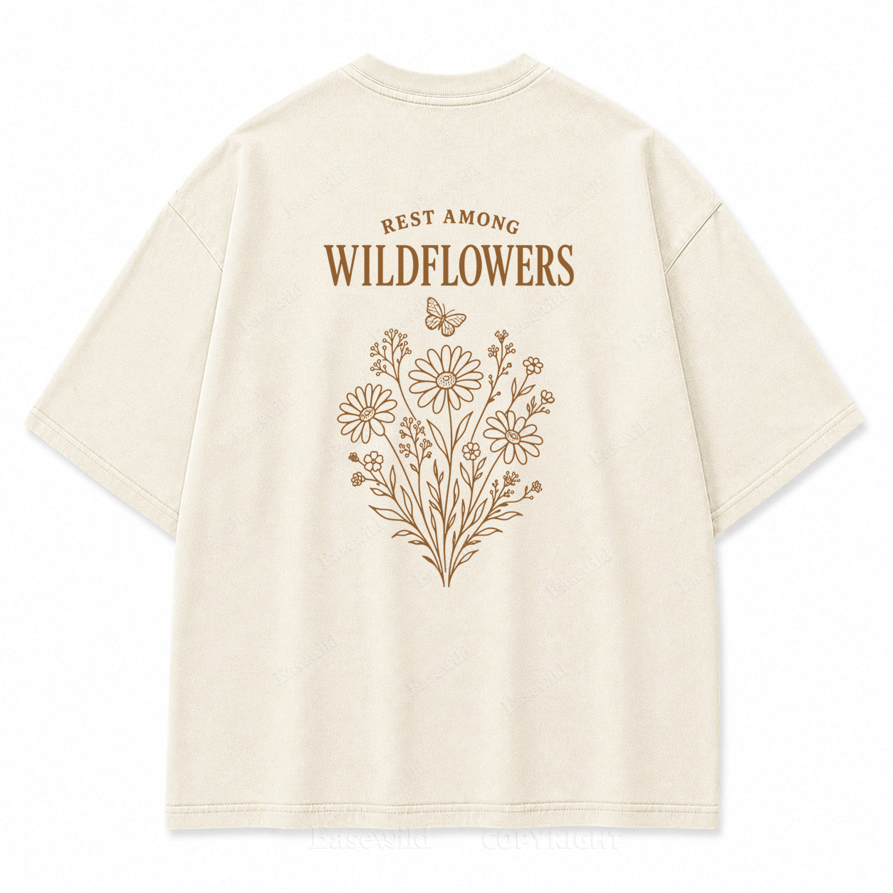 Rest Among Wildflowers Graphic Back Print Tee