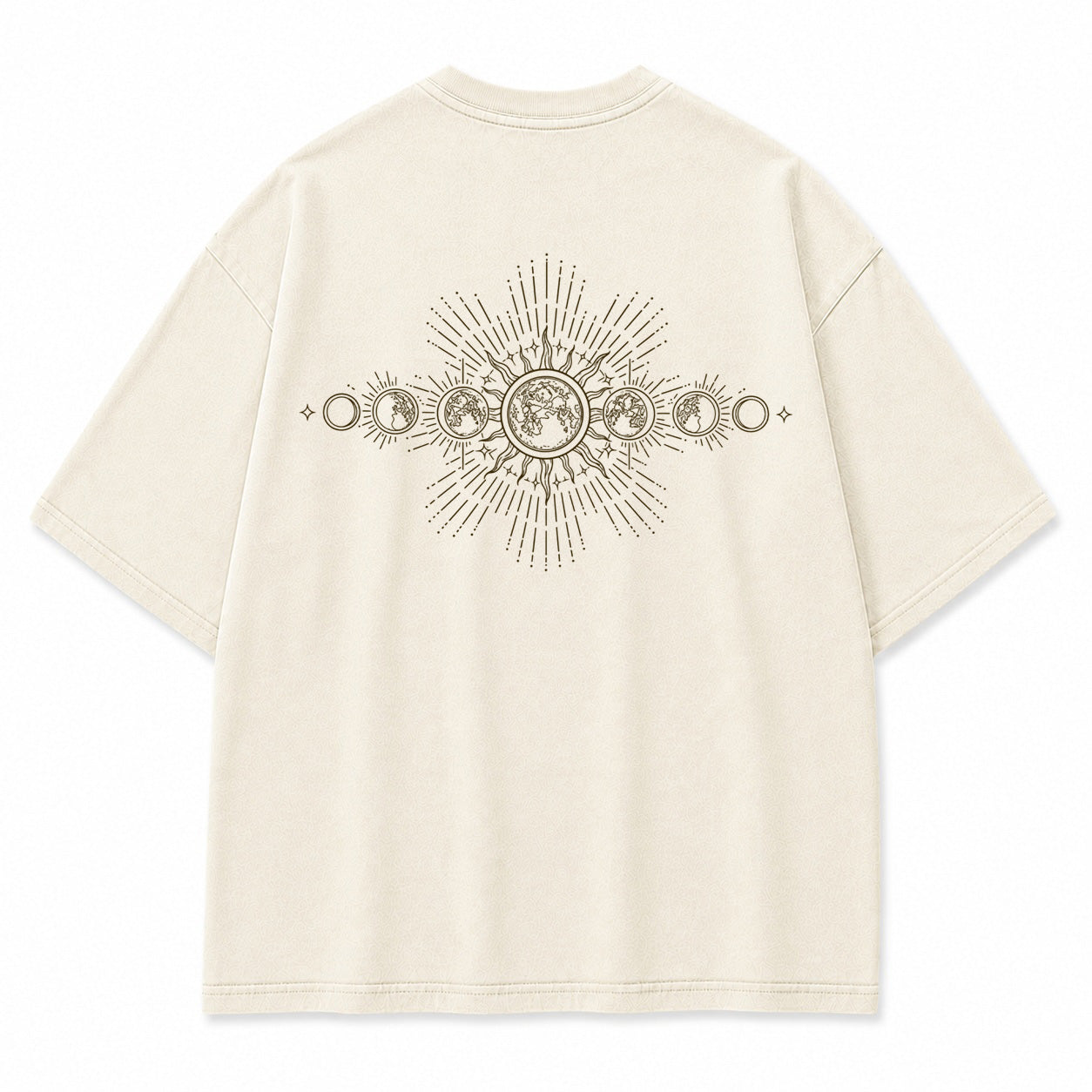 Solar Lunar Cycle Celestial Graphic T-Shirt