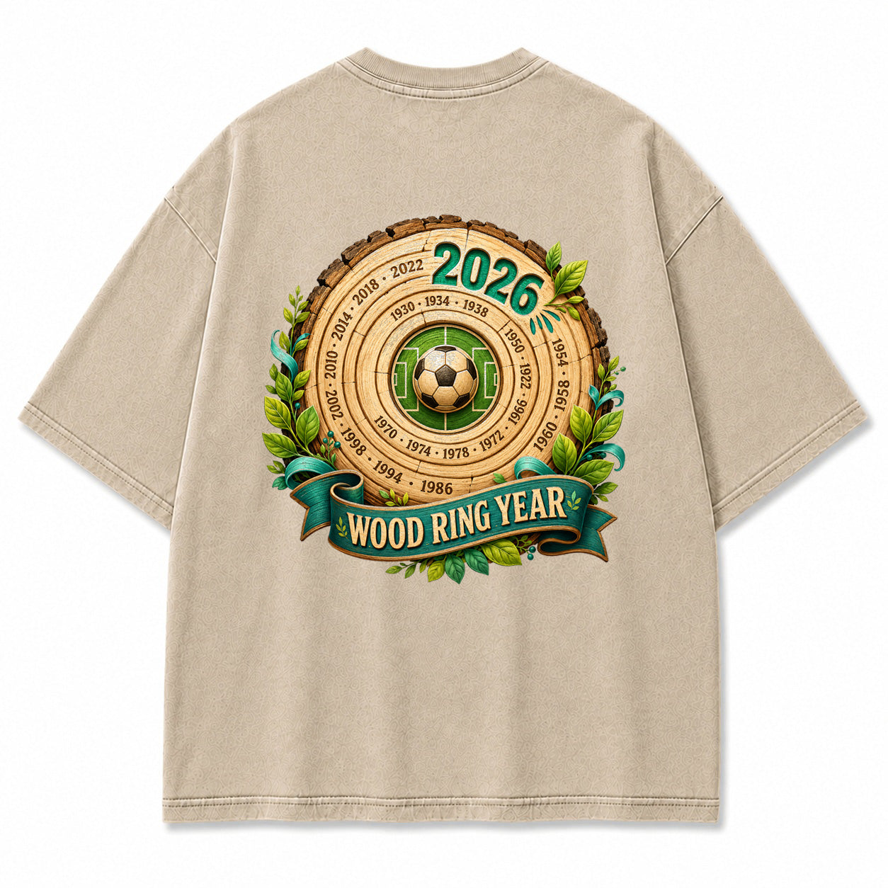 Wood Ring Year 2026 Vintage Graphic T-Shirt