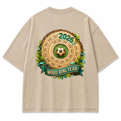 Wood Ring Year 2026 Vintage Graphic T-Shirt
