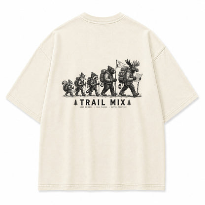 Trail Mix Woodland Hiking Crew Graphic T-Shirt