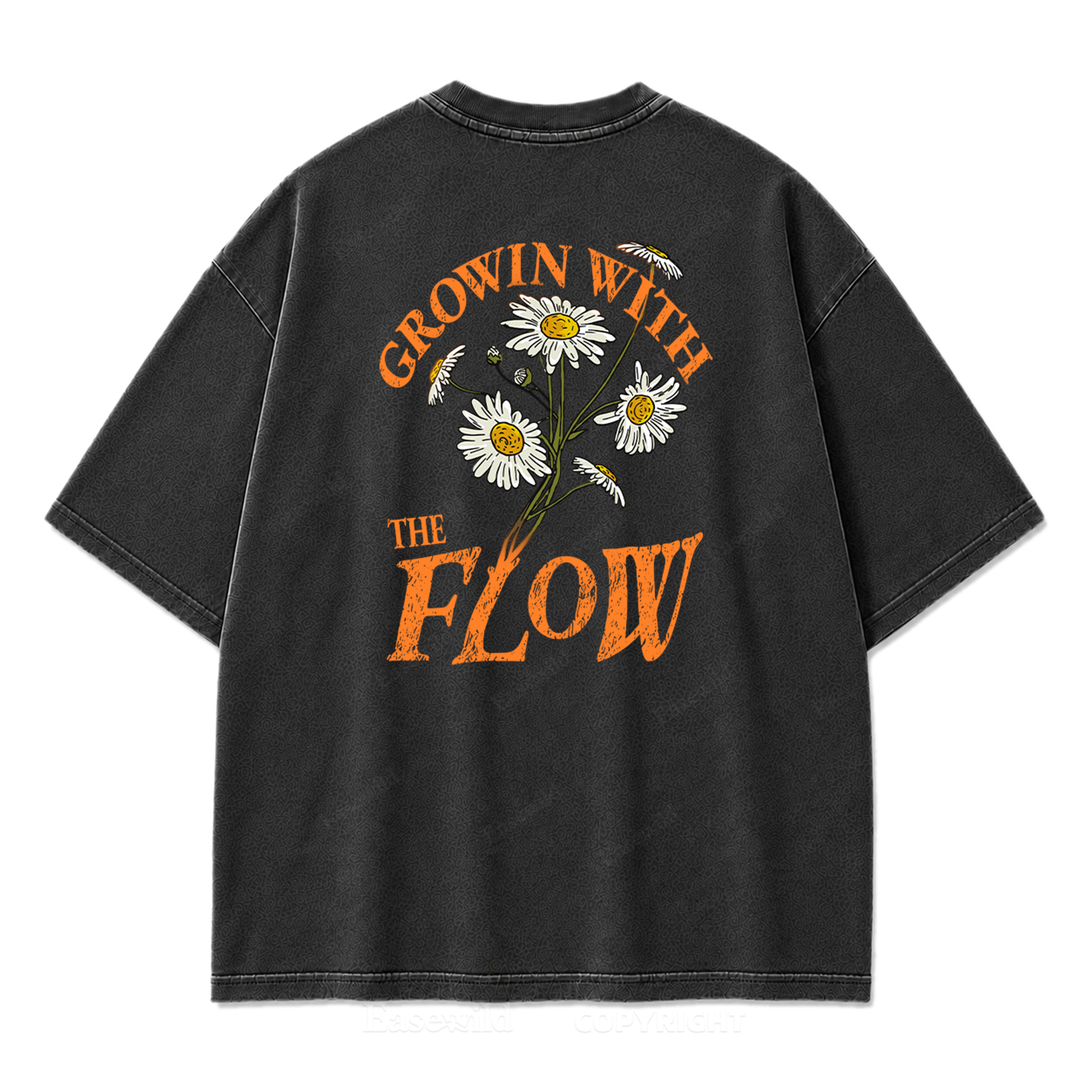 Grow With The Flow Daisy Washed Print Tee