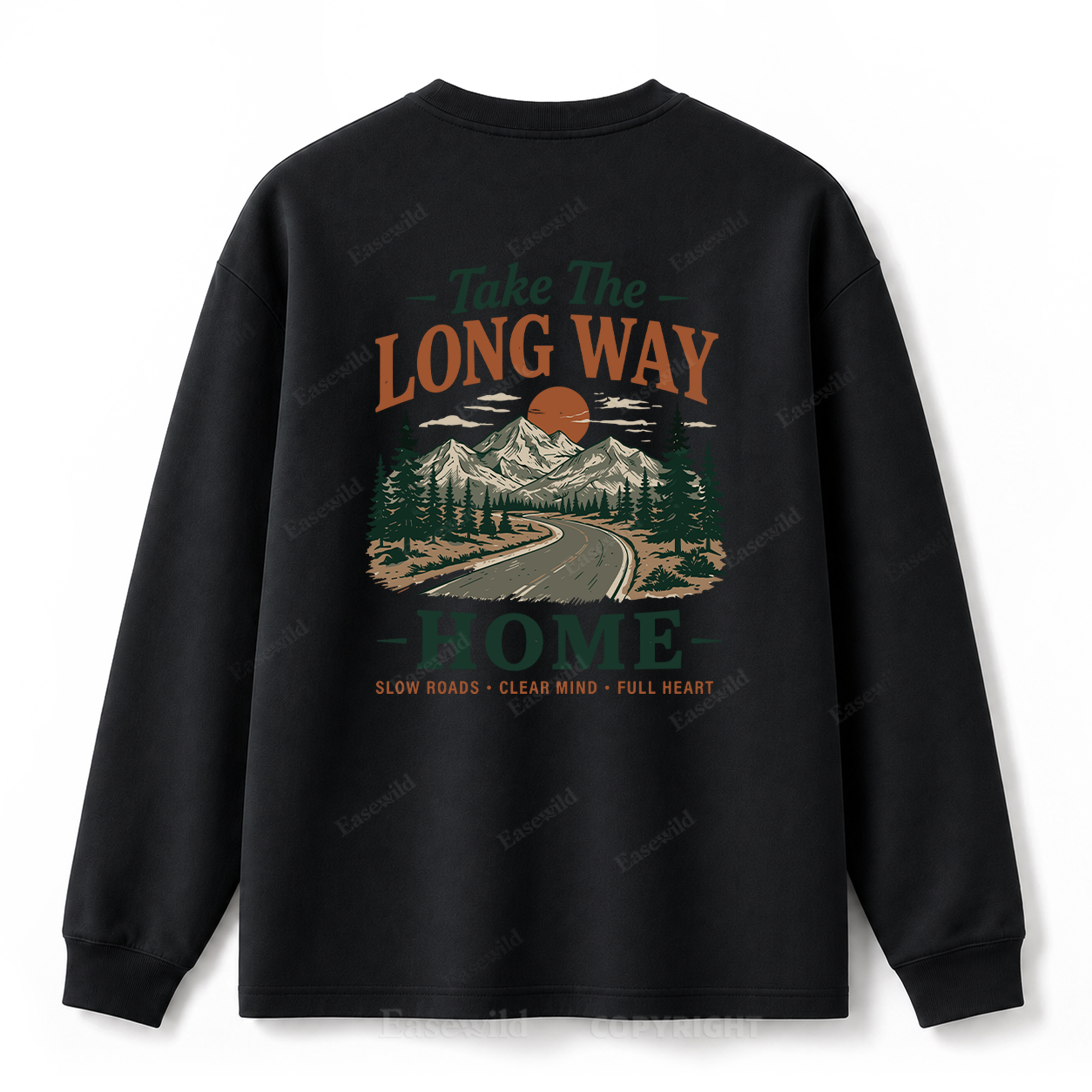 Take the Long Way Home Graphic Long Sleeve Tee