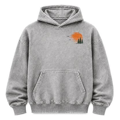 Somewhere Between Lost & Free Washed Graphic Hoodie