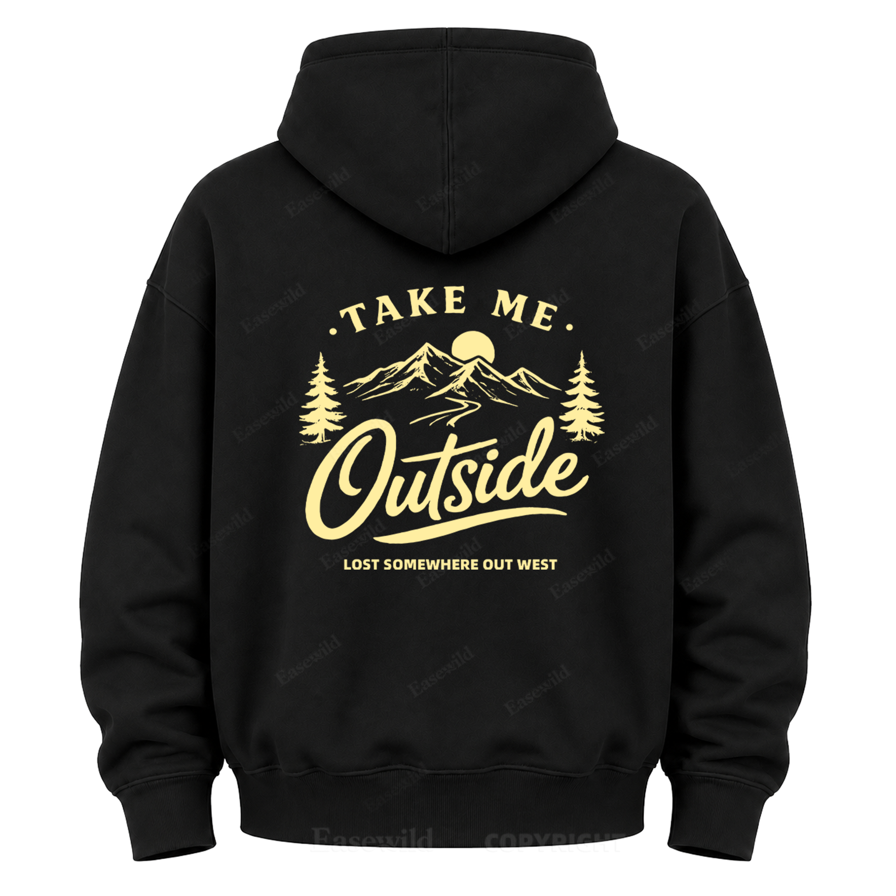 Take Me Outside Out West Grafik-Kapuzenpullover