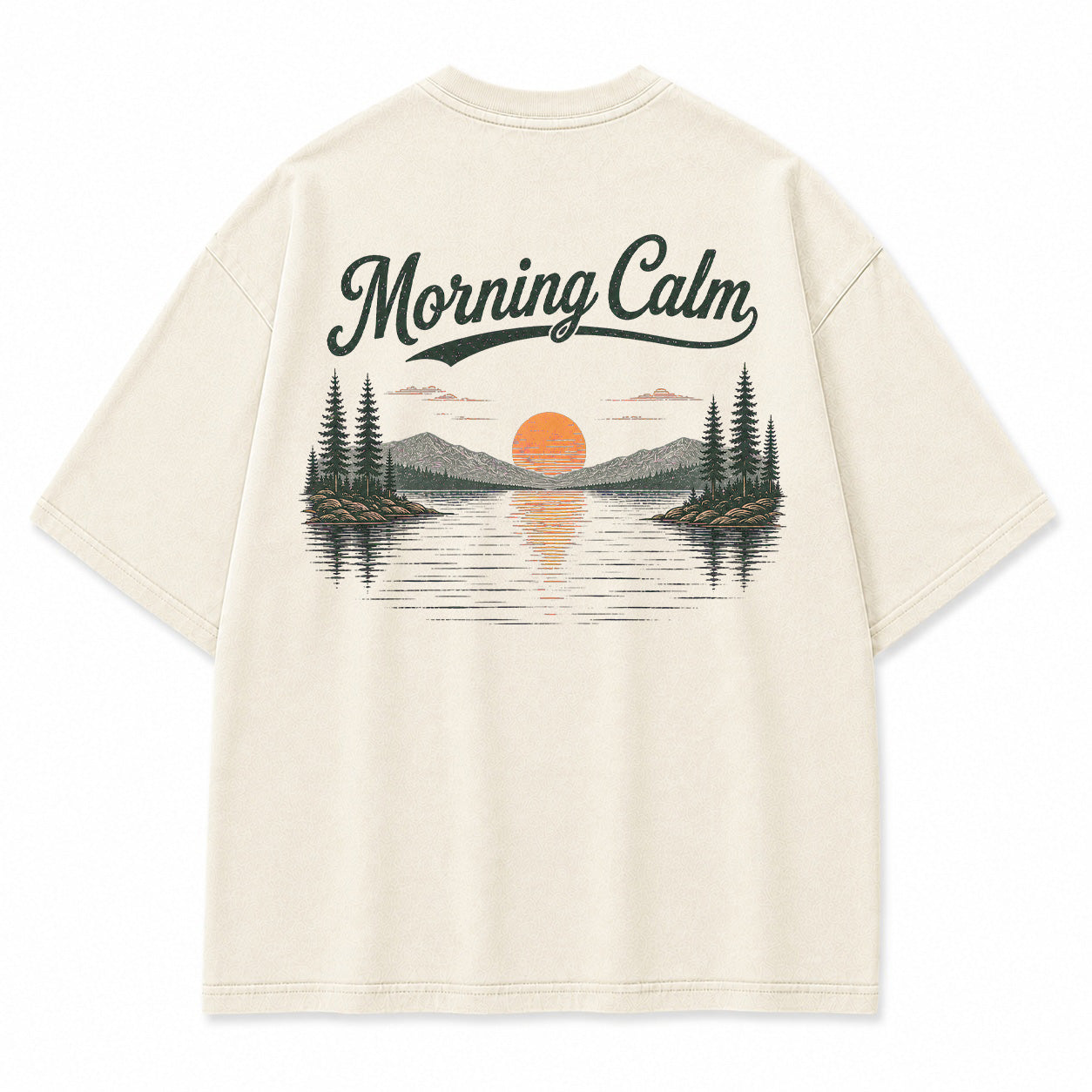 Morning Calm Lake Graphic T-Shirt