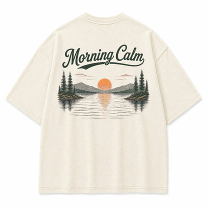 Morning Calm Lake Graphic T-Shirt