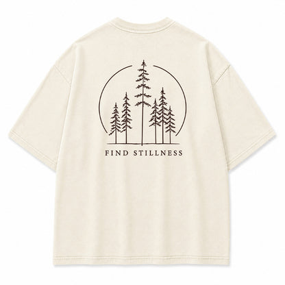 Find Stillness Pine Forest Graphic T-Shirt
